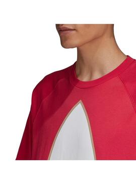 Camiseta Hombre adidas Big Trefoil Out Rosa
