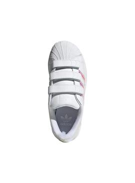 Zapatilla Niña adidas Superstar Blanca Tornasol