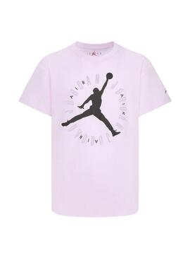 Camiseta Niña Jordan Basic Rosa