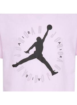 Camiseta Niña Jordan Basic Rosa