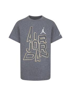 Camiseta Niño Jordan Basic Gris