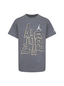 Camiseta Niño Jordan Basic Gris