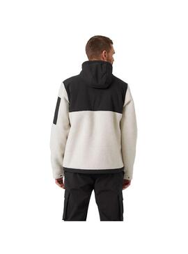 Chaqueta Polar Hombre HH Patroil Pile Negro Blanco