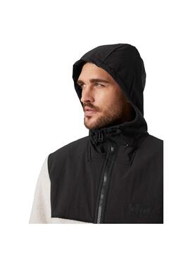 Chaqueta Polar Hombre HH Patroil Pile Negro Blanco