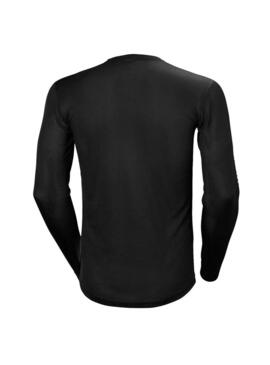 Camiseta Térmica Hombre HH Lifa Stripe Negra