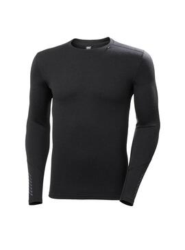 Camiseta Termica Hombre HH Lifa Merino Negro