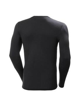 Camiseta Termica Hombre HH Lifa Merino Negro