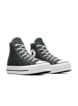 Zapatilla Mujer Converse Ctas Lift Hi Verde (gris)