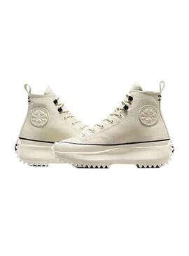 Zapatilla Mujer Converse Run Star Beige Piel