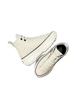 Zapatilla Mujer Converse Run Star Beige Piel