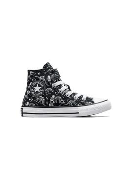 Zapatilla Niñ@ Converse Ctas Easy-On Negra Print