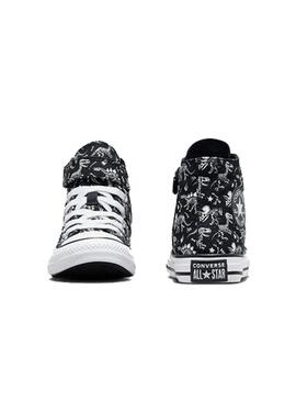 Zapatilla Niñ@ Converse Ctas Easy-On Negra Print