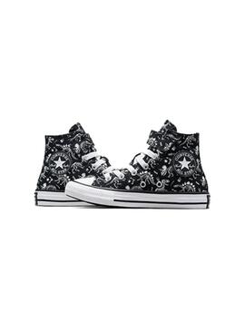 Zapatilla Niñ@ Converse Ctas Easy-On Negra Print