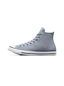 Zapatilla Unisex Converse Ctas Hi Leather Azul