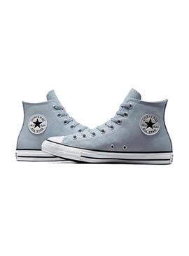 Zapatilla Unisex Converse Ctas Hi Leather Azul