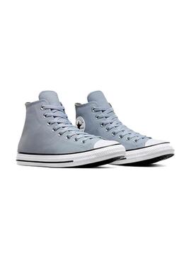 Zapatilla Unisex Converse Ctas Hi Leather Azul