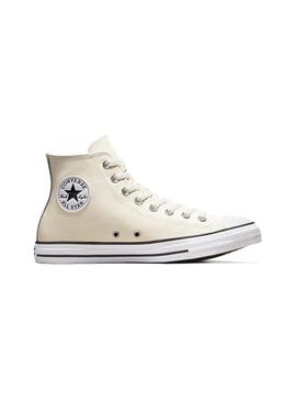 Zapatilla Unisex Converse Ctas Hi Leather Crema