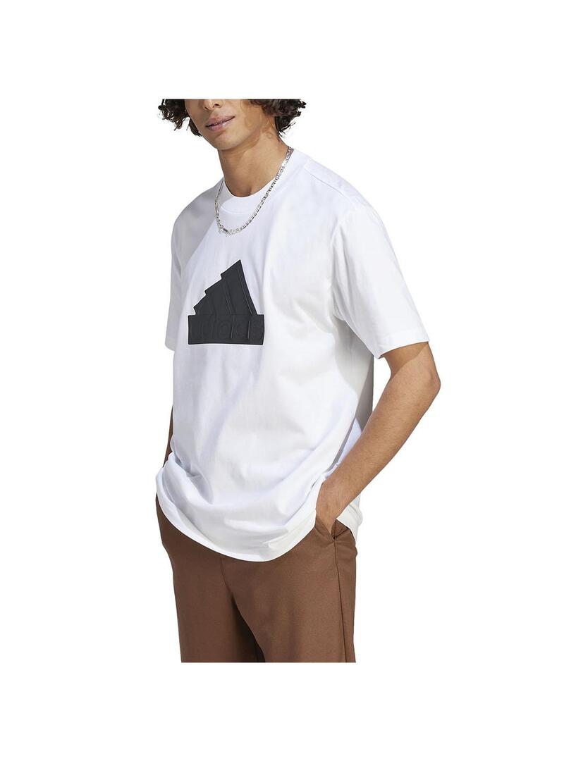 Camiseta Hombre adidas Icons Blanco/Negro