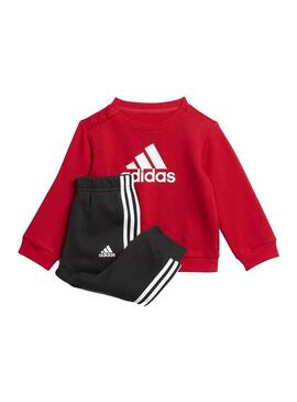 Conjunto Niño adidas Bos Logo Rojo/Negro