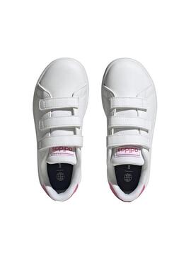 Zapatilla Niña adidas Advantage CF Blanco/Rosa