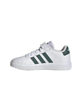 Zapatilla Niño adidas Grand Court 2.0 Blanco Verde