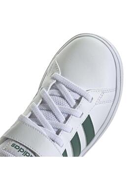 Zapatilla Niño adidas Grand Court 2.0 Blanco Verde