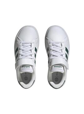 Zapatilla Niño adidas Grand Court 2.0 Blanco Verde