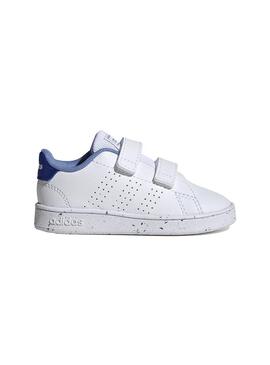 Zapatilla Baby adidas Advantage CF Blanco/Royal