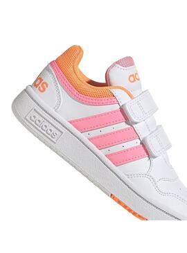 Zapatilla Niñ@ adidas Hoops 3.0 Blanco Rosa