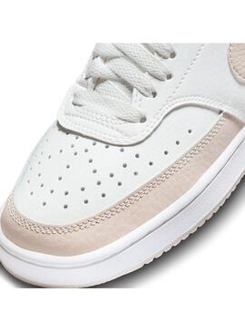 Zapatilla Mujer Nike Court Vision Mid Crema