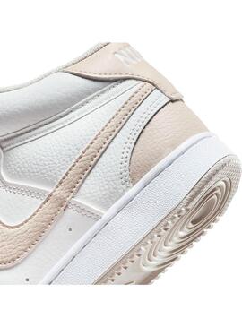 Zapatilla Mujer Nike Court Vision Mid Crema
