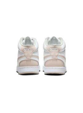 Zapatilla Mujer Nike Court Vision Mid Crema