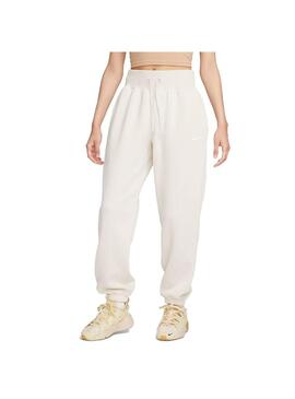 Pantalon Mujer Nike Nsw Phnx Beige