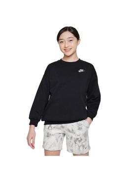 Sudadera Niño Nike Club Ovrszd Negra