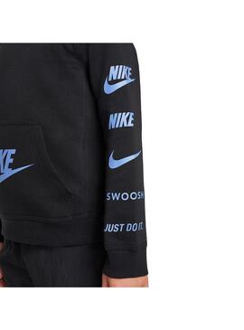 Sudadera Niño/a Nike Nsw Negro Azul