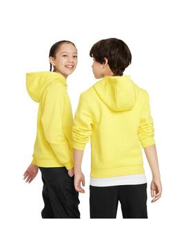 Sudadera Niñ@ Nike Club Flc Amarillo