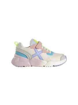 Zapatilla Niña Munich Mini Track 75 Beige Multicolor