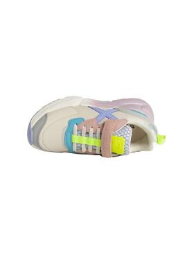 Zapatilla Niña Munich Mini Track 75 Beige Multicolor