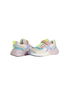 Zapatilla Niña Munich Mini Track 75 Beige Multicolor