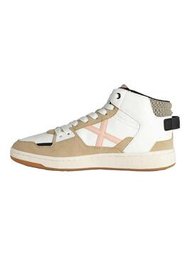 Zapatilla Mujer Munich Dome 06 Blanco Beige Rosa