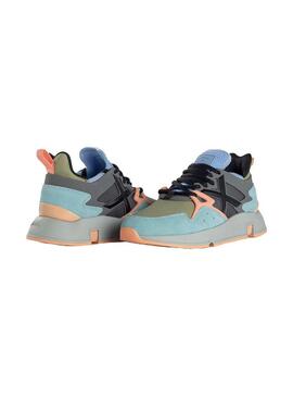 Zapatilla Mujer Munich Clik 55 Gris Azul