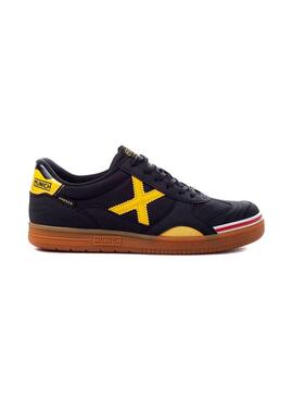 Zapatilla Sala Hombre Munich Gresca 606 Negro Amarillo
