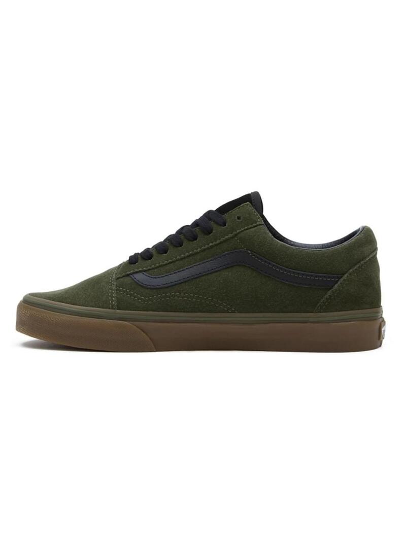 Zapatilla Hombre Vans Old Skool Verde Caramelo