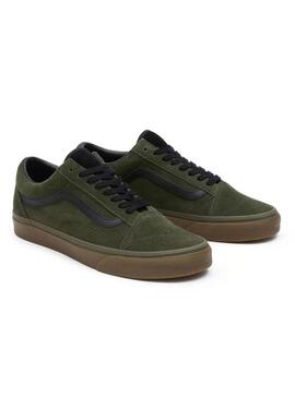 Zapatilla Hombre Vans Old Skool Verde Caramelo