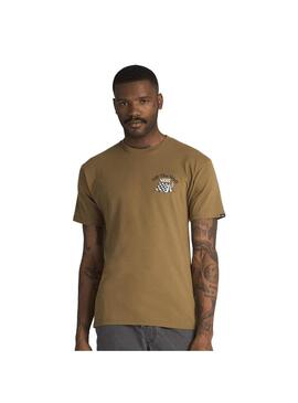 Camiseta Hombre Vans Camp Site Marrón