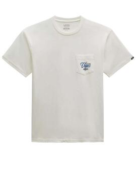 Camiseta Hombre Vans Fishing Blanca
