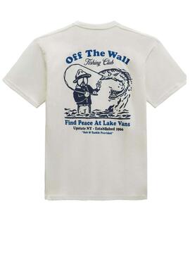 Camiseta Hombre Vans Fishing Blanca