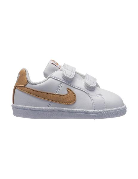 Separar Cumplimiento a Serpiente Zapatilla Nike Court Royale Blanca Bebé