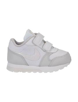 Zapatilla Nike Md Runner Blanca Bebe