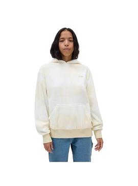 Sudadera Mujer Vans Winter Checker Blanca Beige